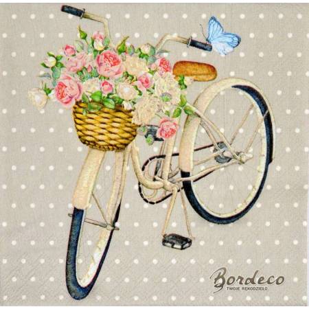 Serwetka decoupage firmy AMBIENTE rowery 33x33cm